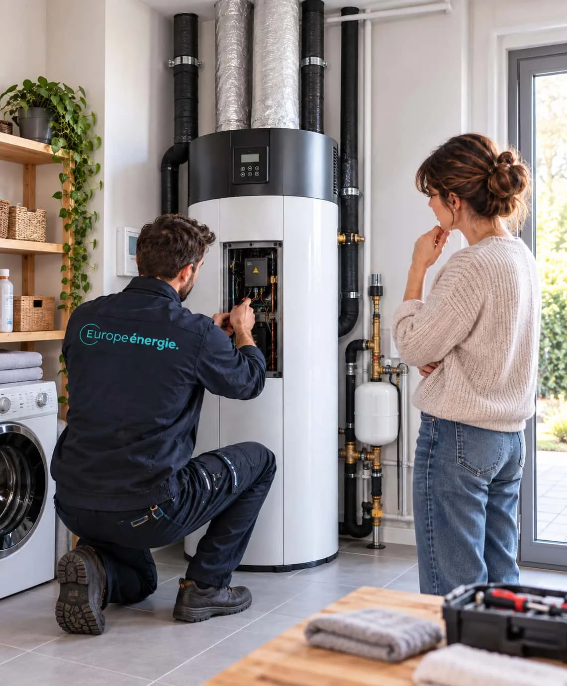Entretien chauffe-eau thermodynamique par Europe Énergie