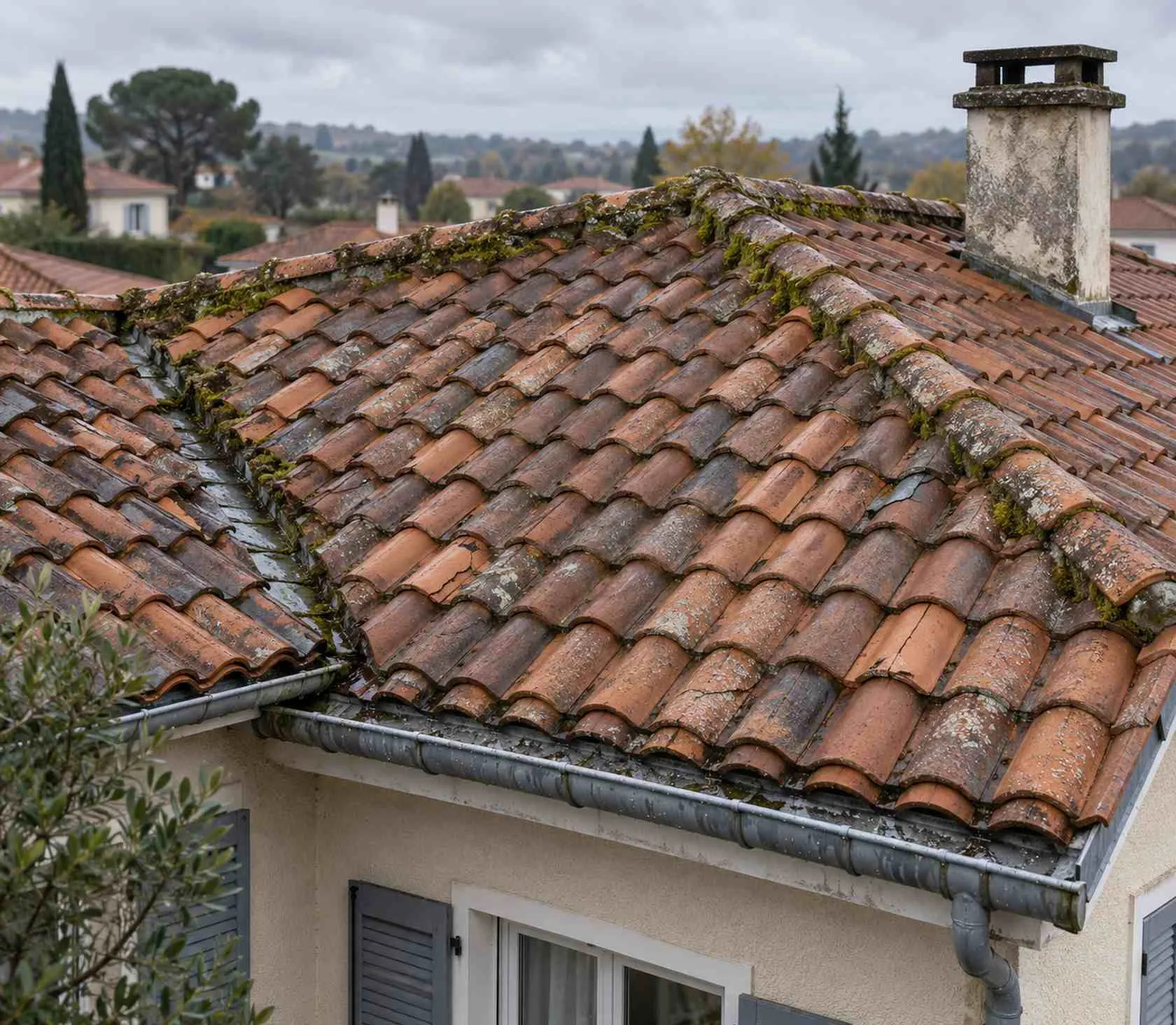 Signes besoin hydrofuge sur la toiture