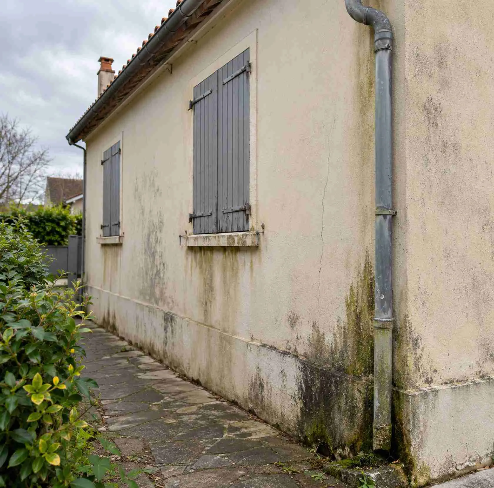 Signes de besoin d'hydrofuge façade