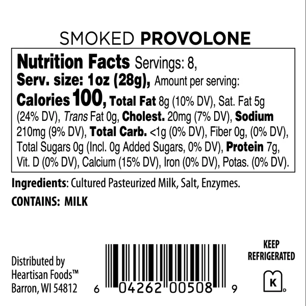 Smoked Provolone Nutrition