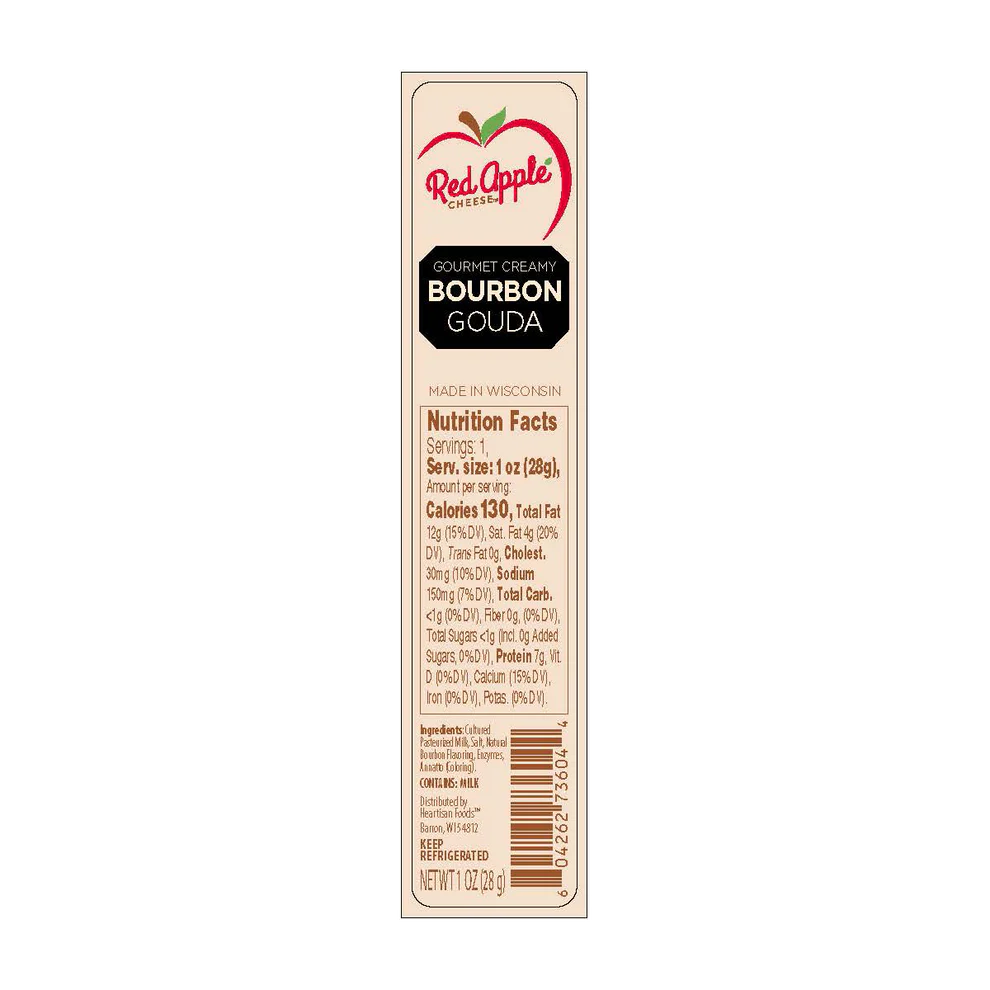 Bourbon Gouda Gourmet Creamy Cheese Snack Stick
