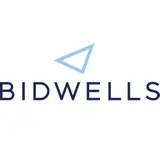 Logo with "BIDWELLS" text and blue triangle