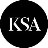 Black circle with white 'KSA' text