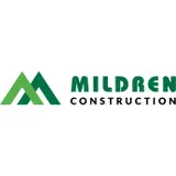 Mildren Construction logo with green text and emblem