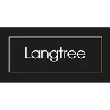 Logo of "Langtree" in white on black background