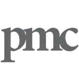 Grey PMC logo on white background
