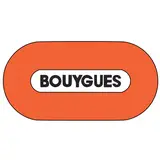 Bouygues logo on orange oval background.