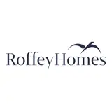 Roffey Homes logo with stylized bird.