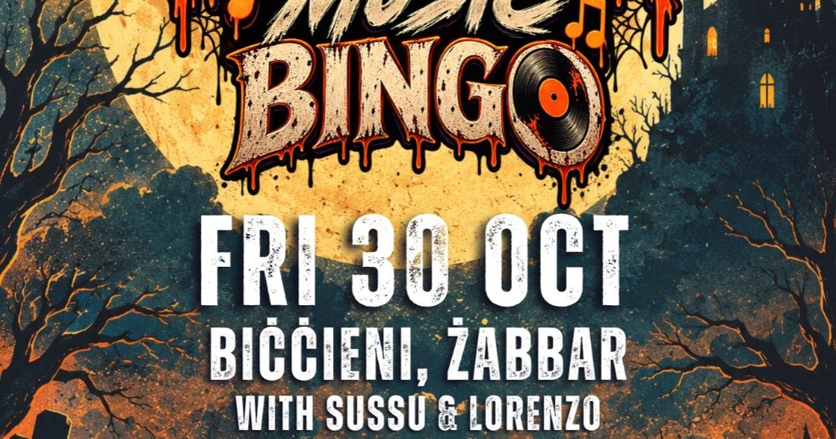 HALLOWEEN MUSIC BINGO IN HAZ-ZABBAR | 30 Oct 2026, Biċċieni