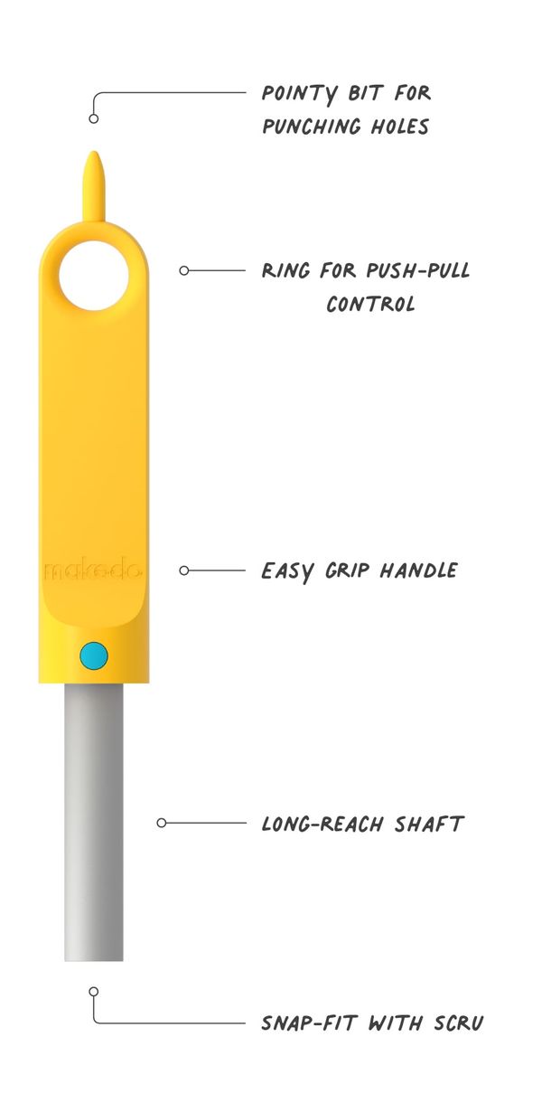 Outlining the features of the Makedo Scru-Driver