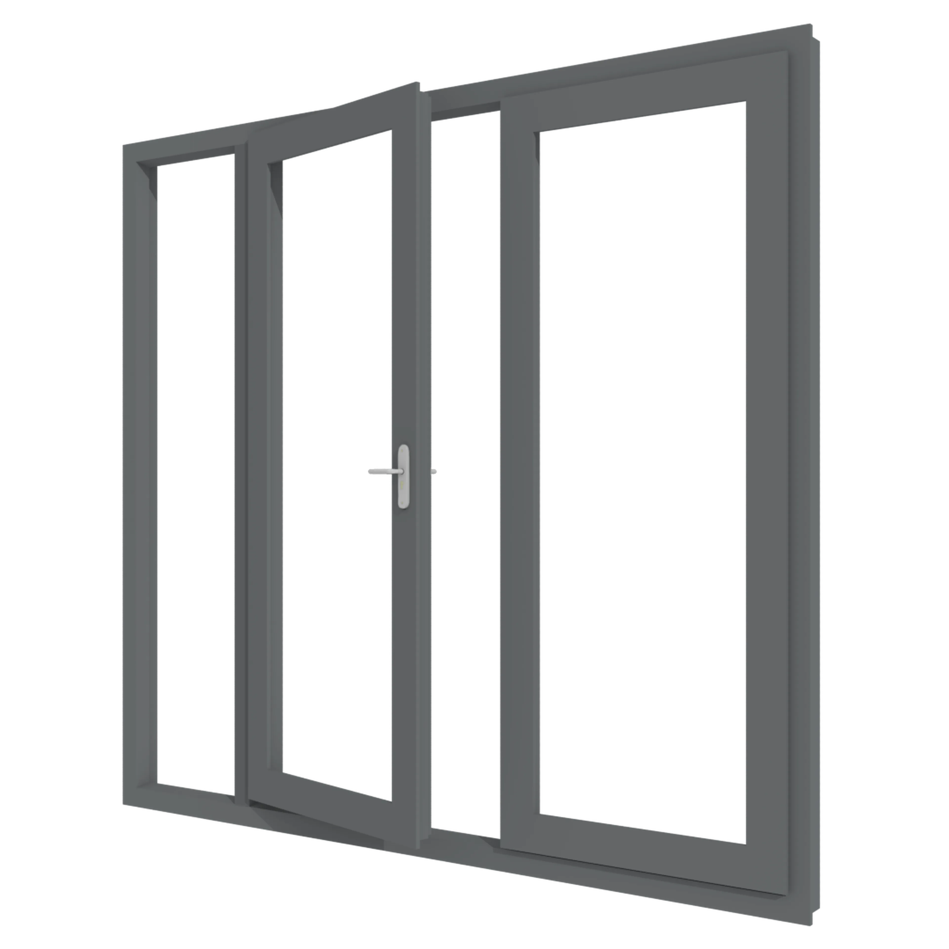 Tuindeur met zijlicht links (buitendraaiend) | aluminium