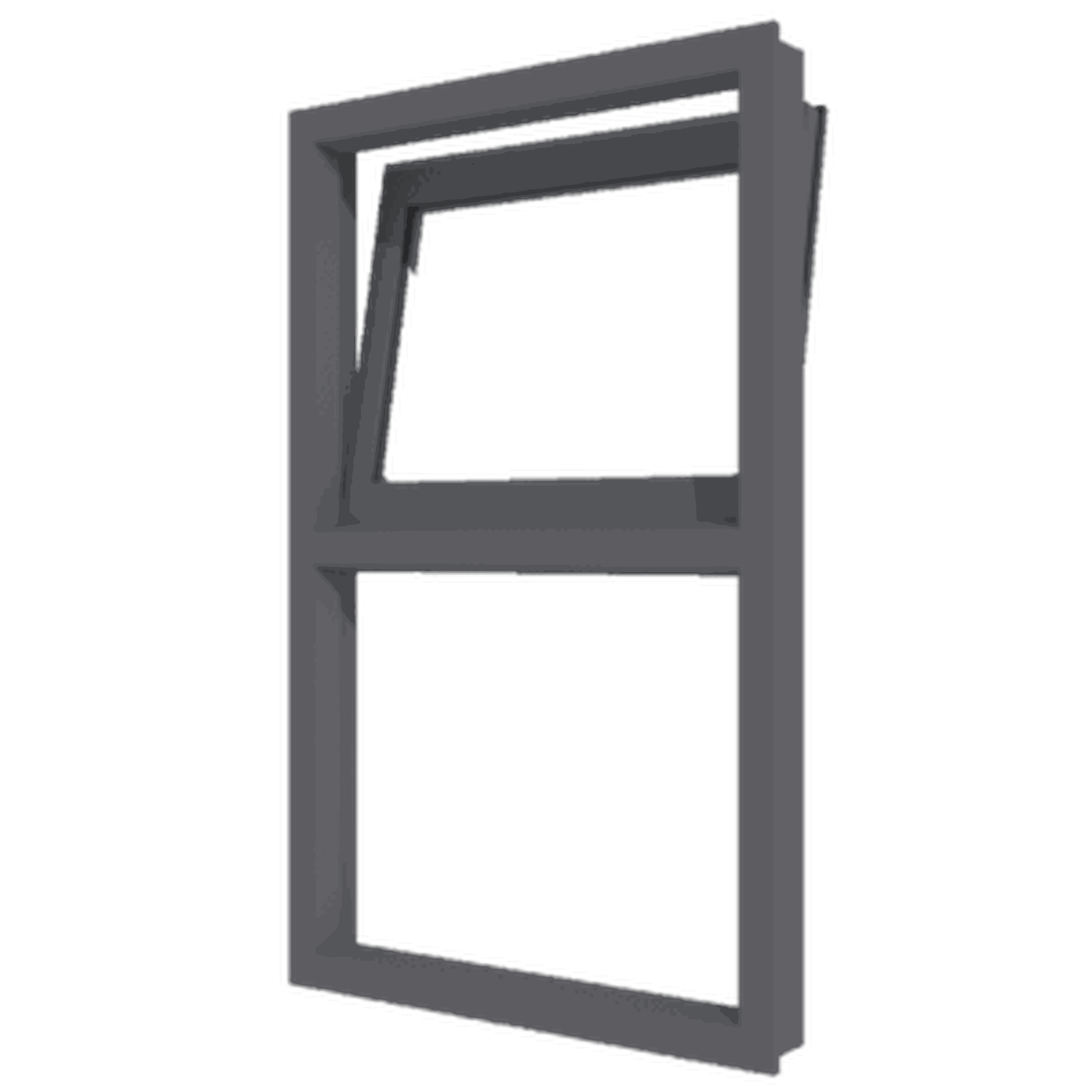 Valraam (boven) en vast glas verticaal | 2 vakken | aluminium