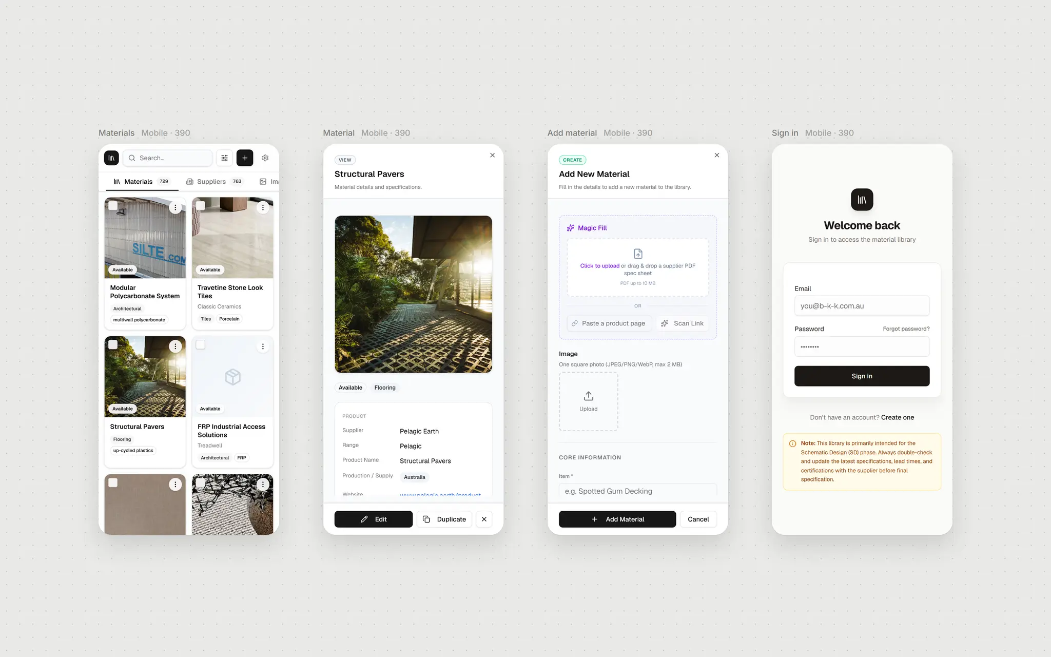 BKK Material Library — Gerald Low