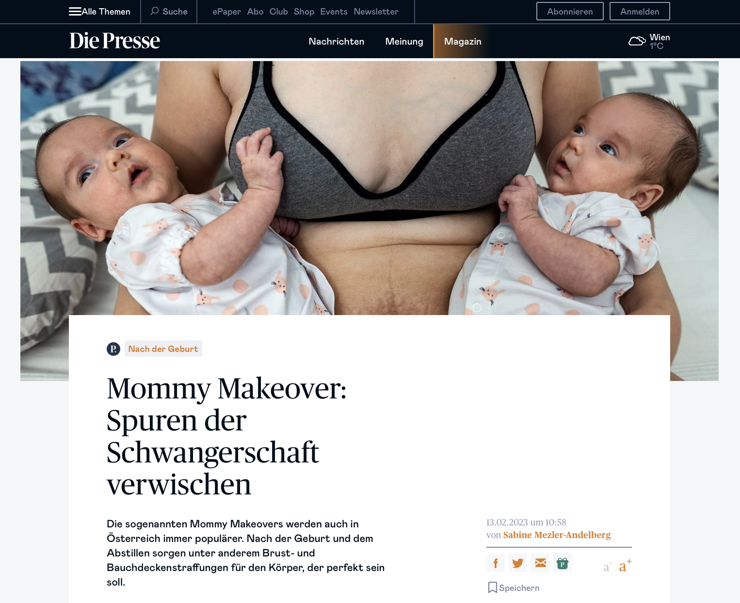 Mommy Makeover: Spuren der Schwangerschaft verwischen
