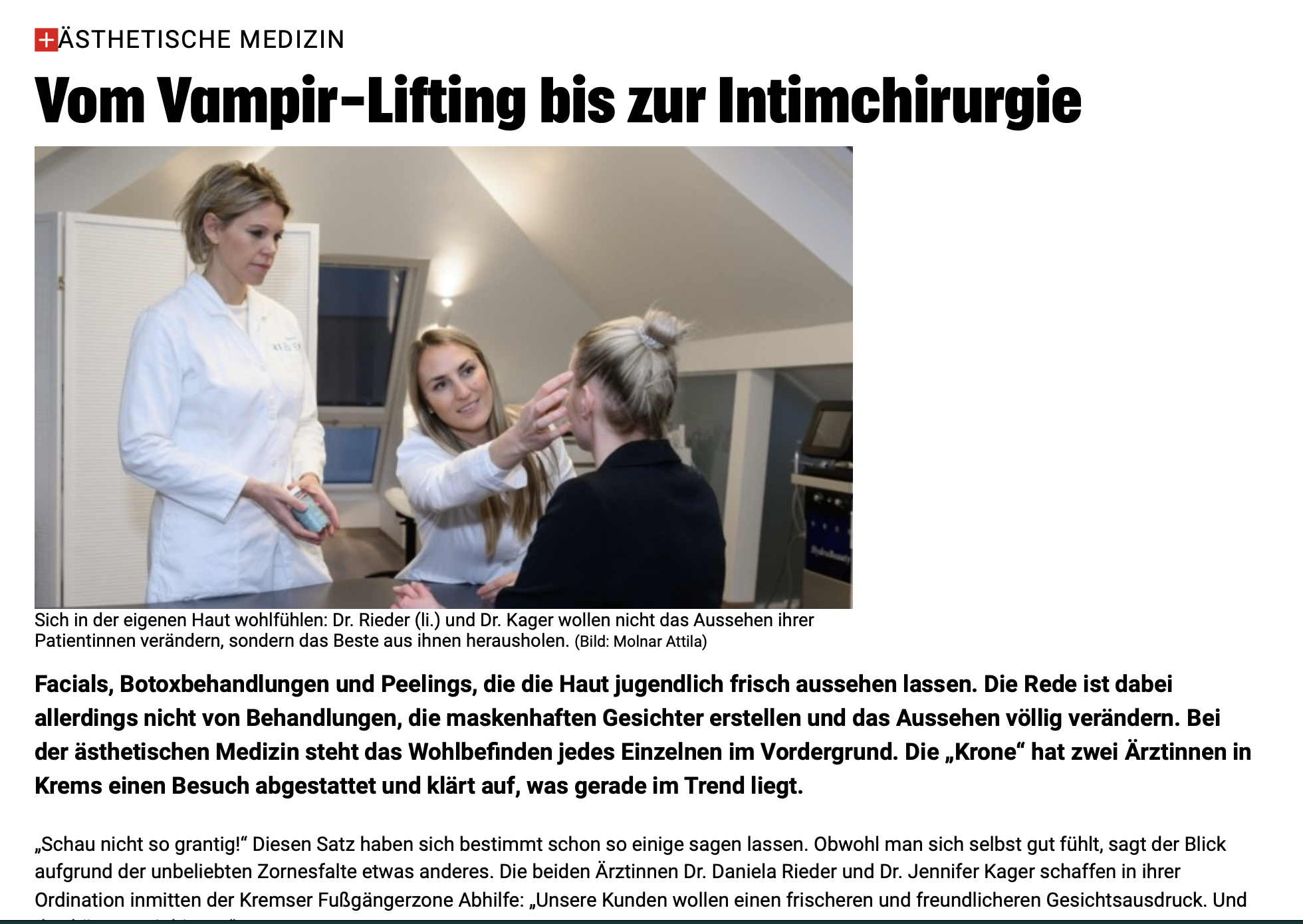 Vom Vampir-Lifting bis zur Intimchirurgie
