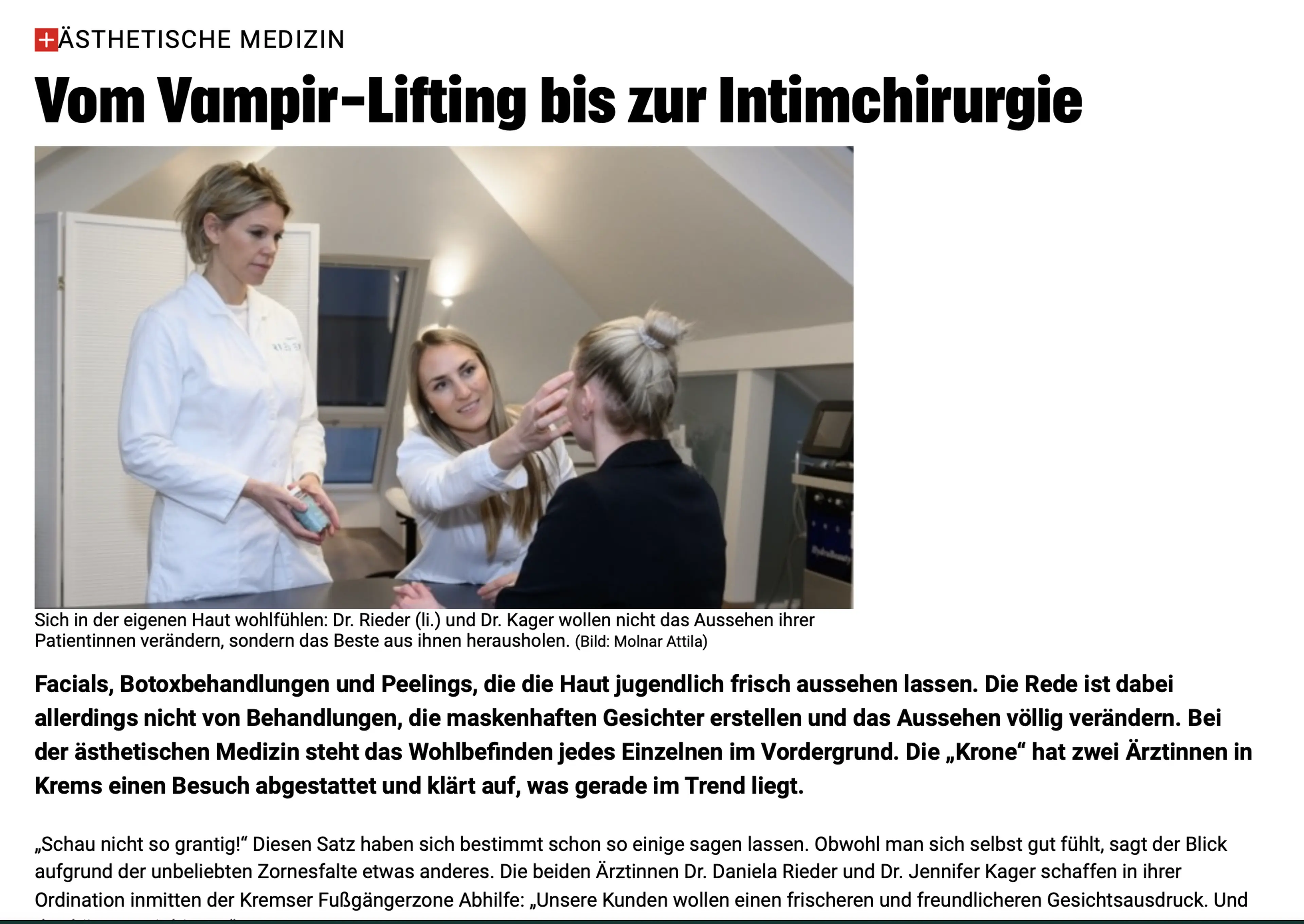 Vom Vampir-Lifting bis zur Intimchirurgie