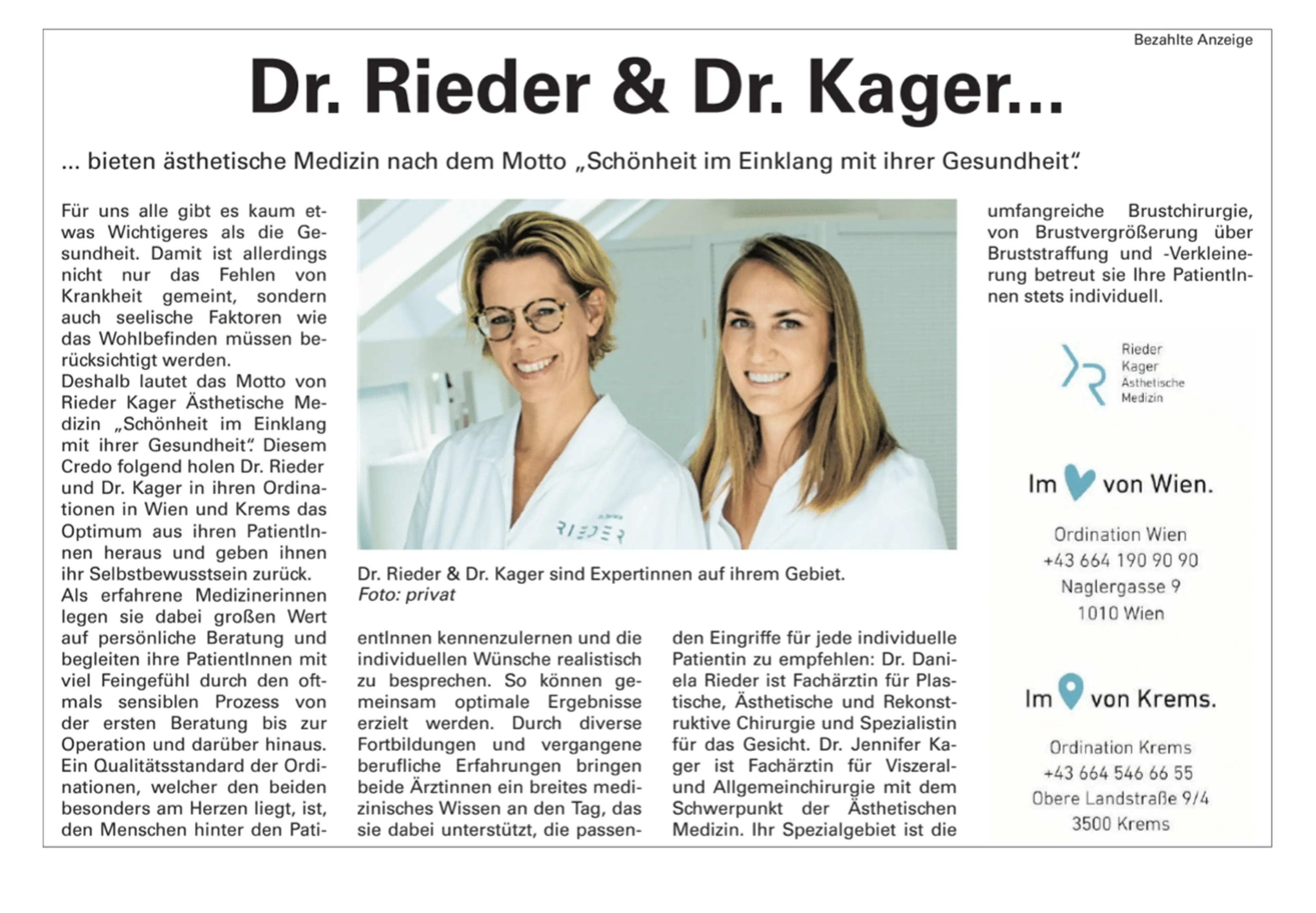 Schönheit im Einklang mit ihrer Gesundheit