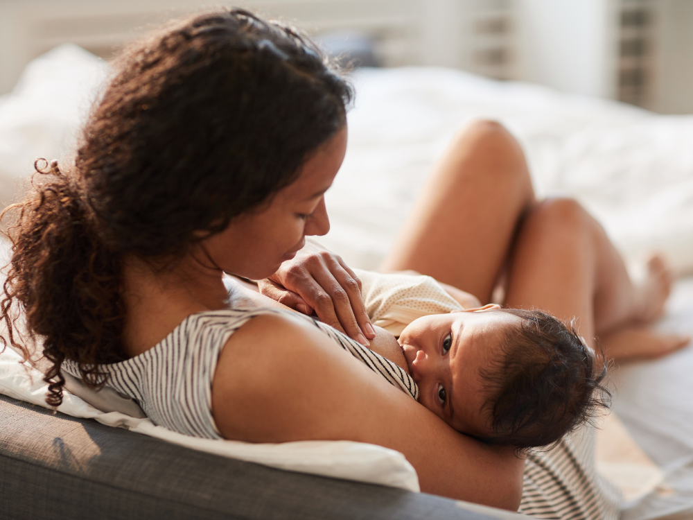 baby breastfeeding