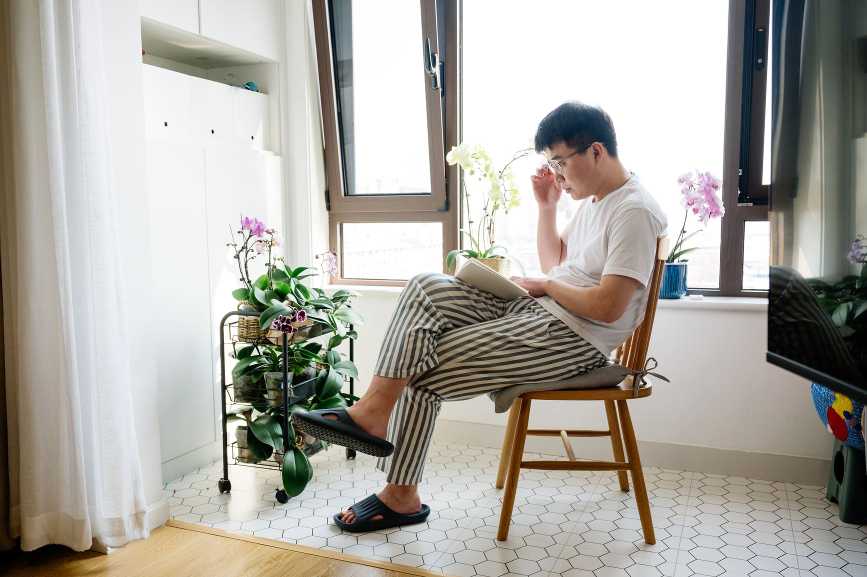 man reading