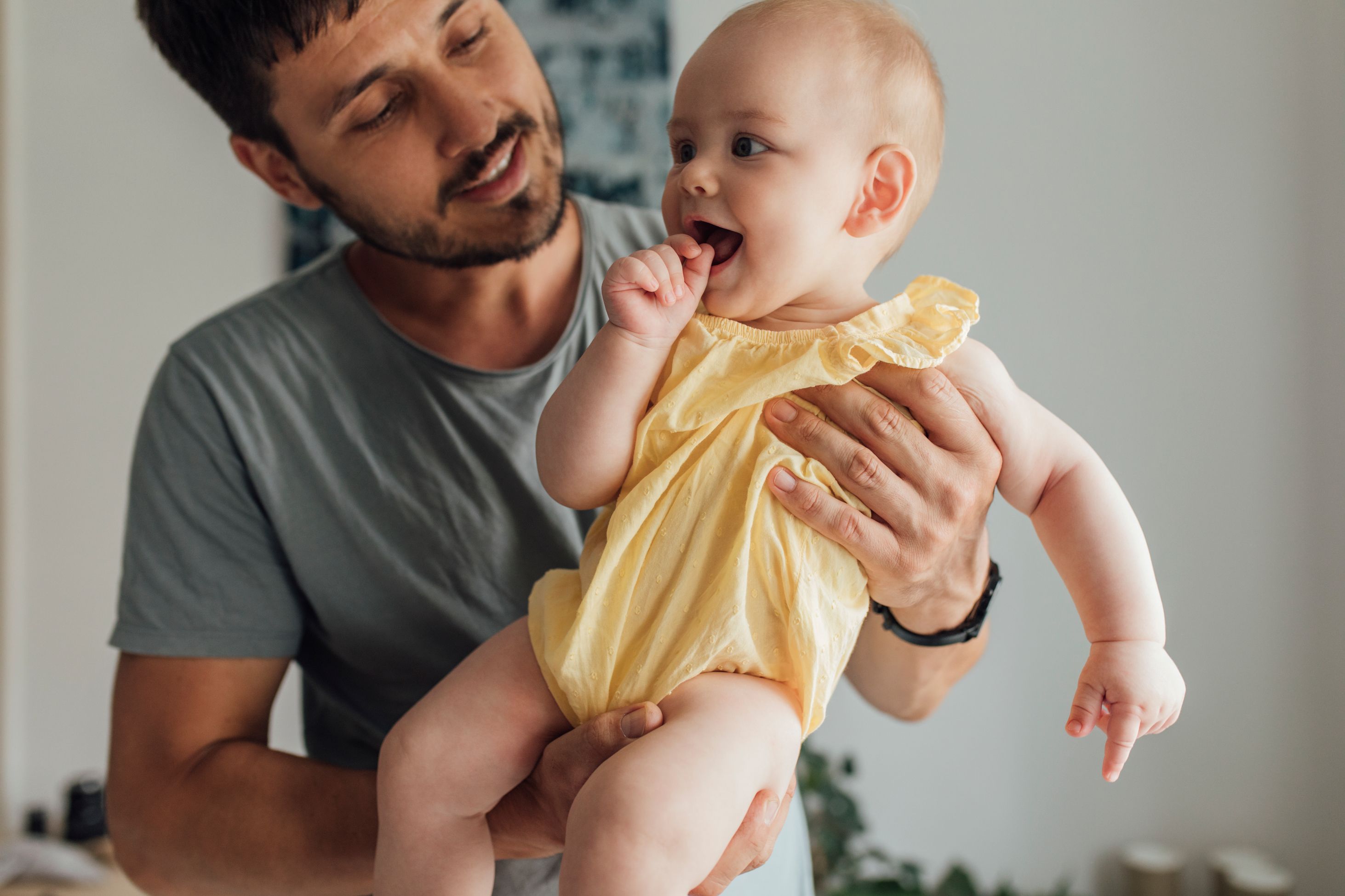 A joyful family moment.