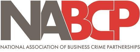 NABCP logo, with "NAB" in grey and "BCP" in red, for National Association of Business Crime Partnerships.