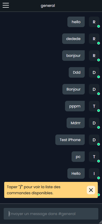 Epitalk — Application de chat IRC temps réel avec Mercure et SSE - Aperçu 2