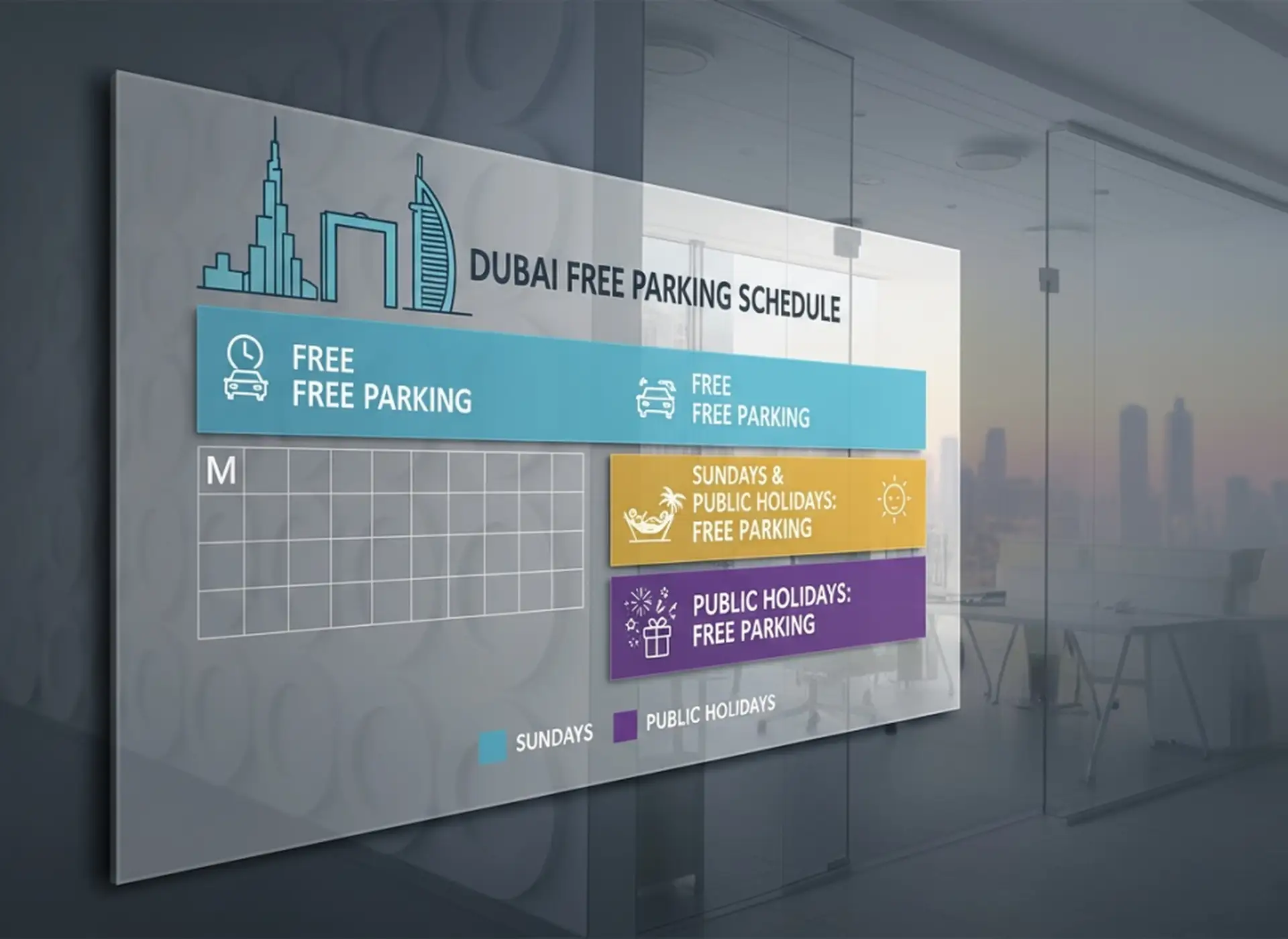 Guide to Dubai Parking: Free Days and RTA Schedule