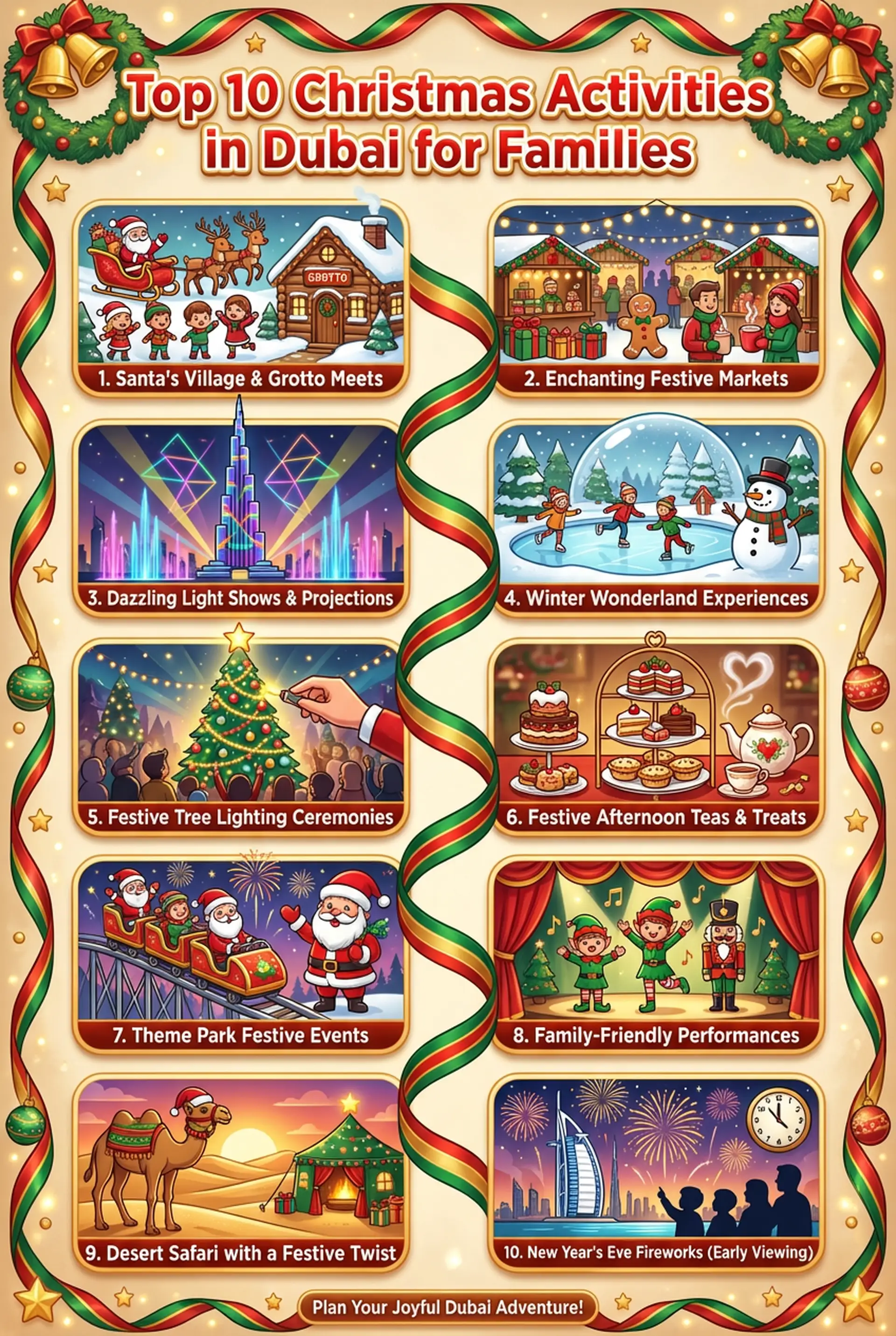 Top 10 Christmas activities in Dubai for the whole family.