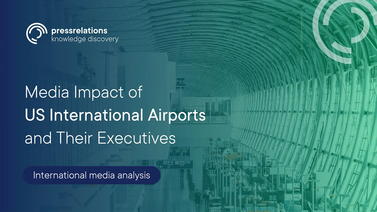 Media impact of US international airports and their executives, international media analysis by pressrelations.