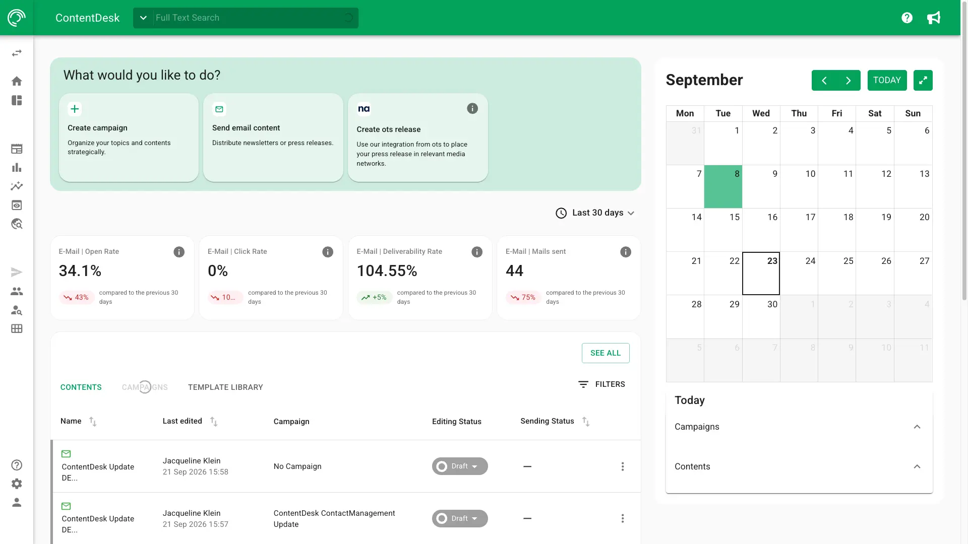 A screenshot of journalist outreach in NewsRadar