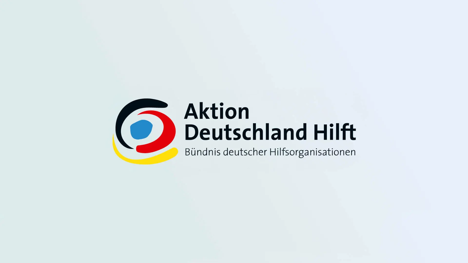 Logo Aktion Deutschland Hilft  mit Hintergrund