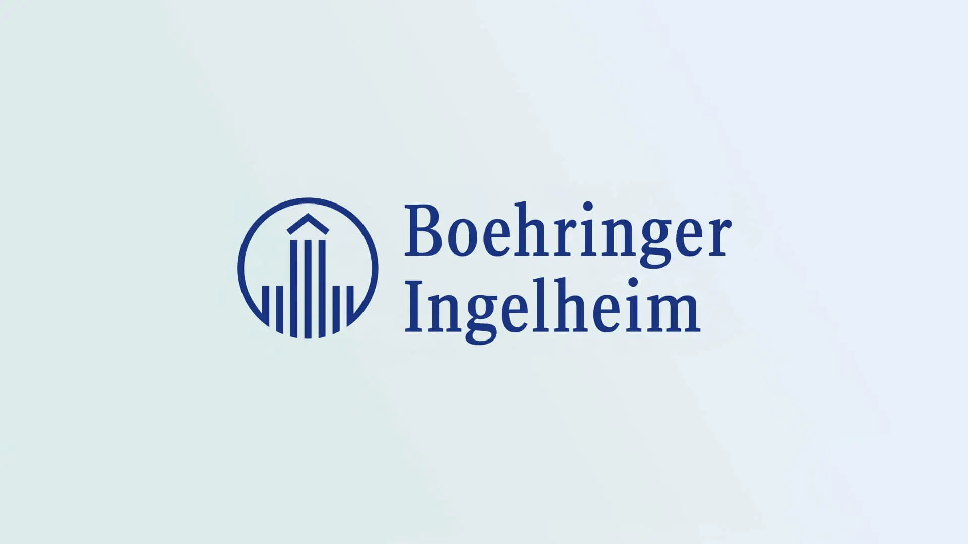 Logo Boehringer Ingelheim mit Hintergrund