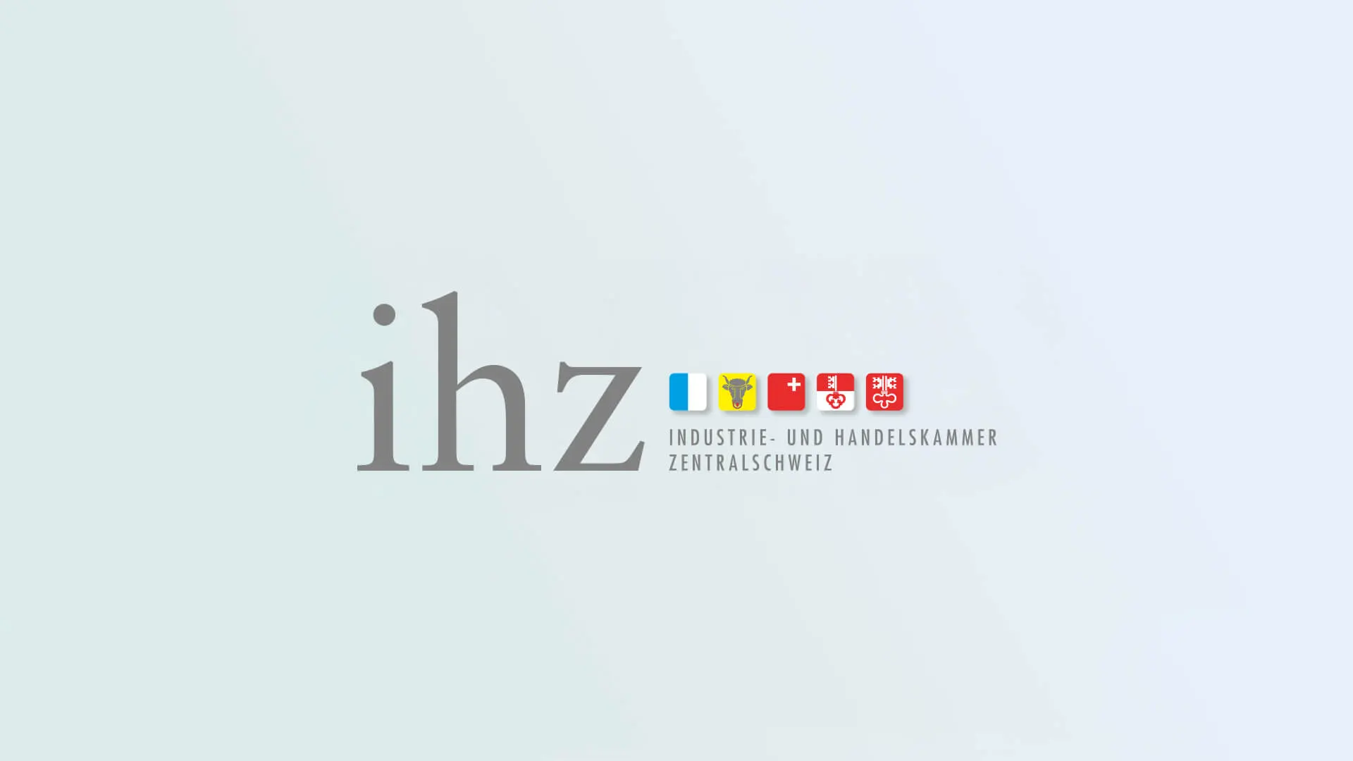 Logo IHZ Industrie- und Handelskammer Zentralschweiz mit Hintergrund