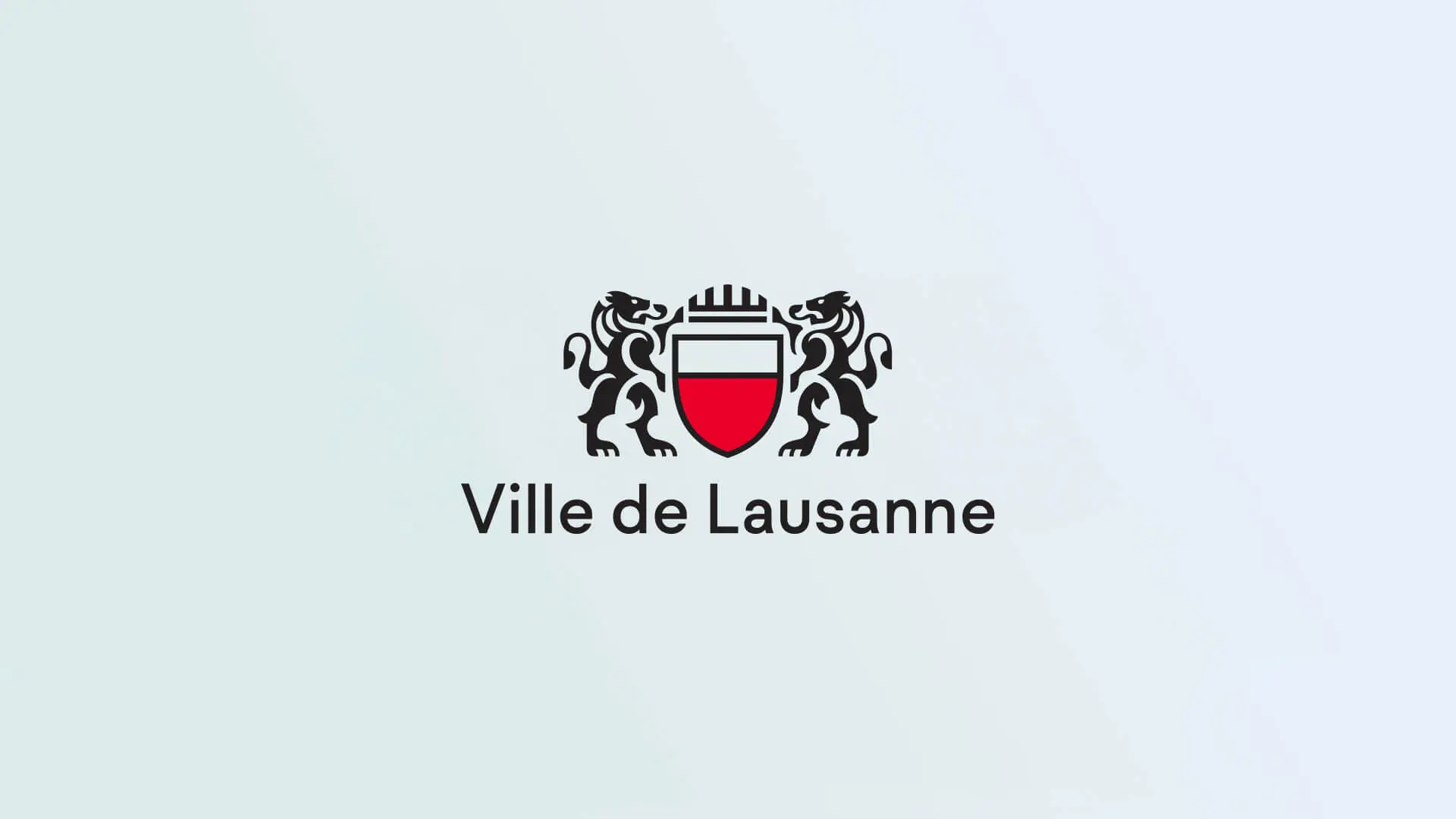 Logo Ville de Lausanne mit Hintergrund