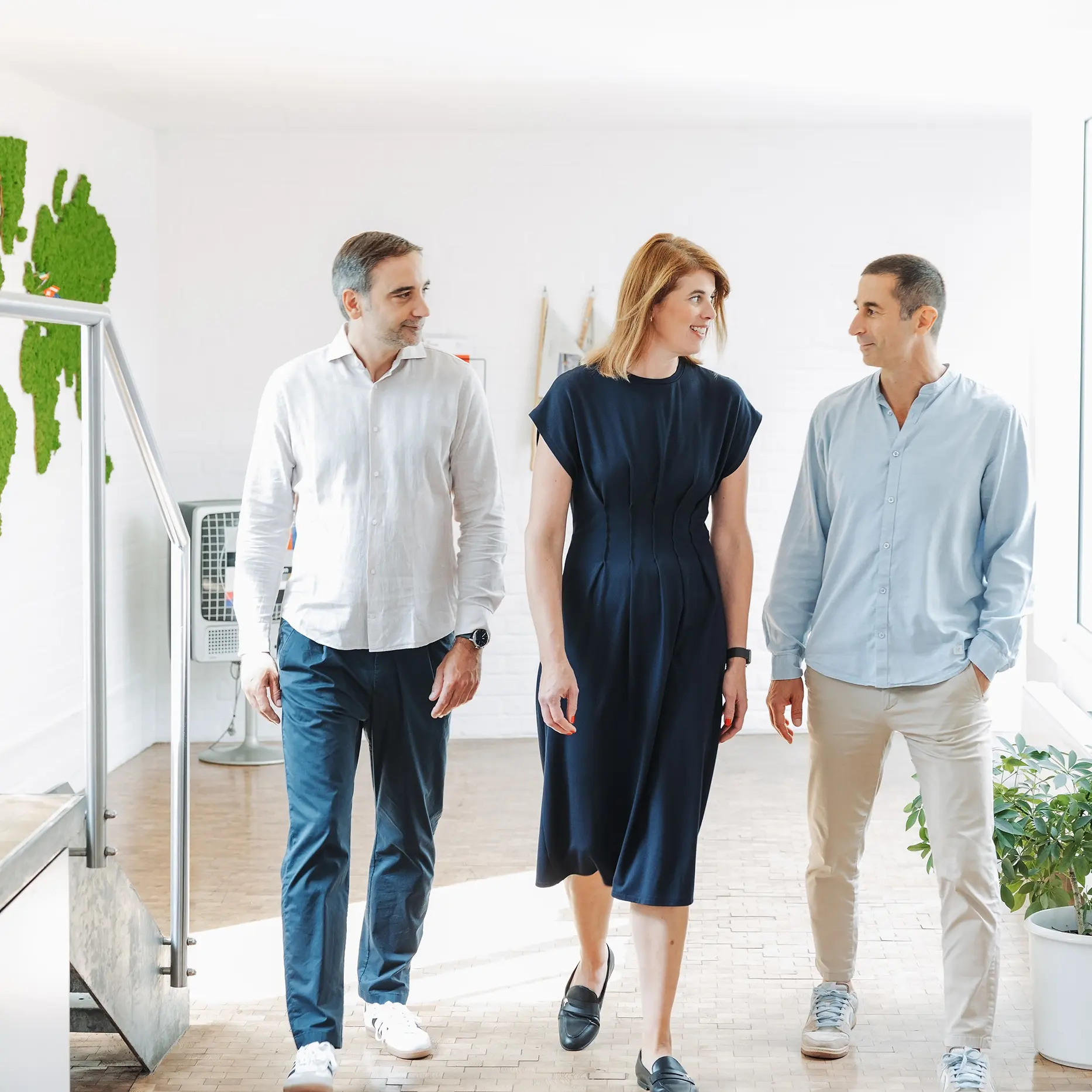 Die Geschäftsleitung der pressrelations Group im Düsseldorfer Büro