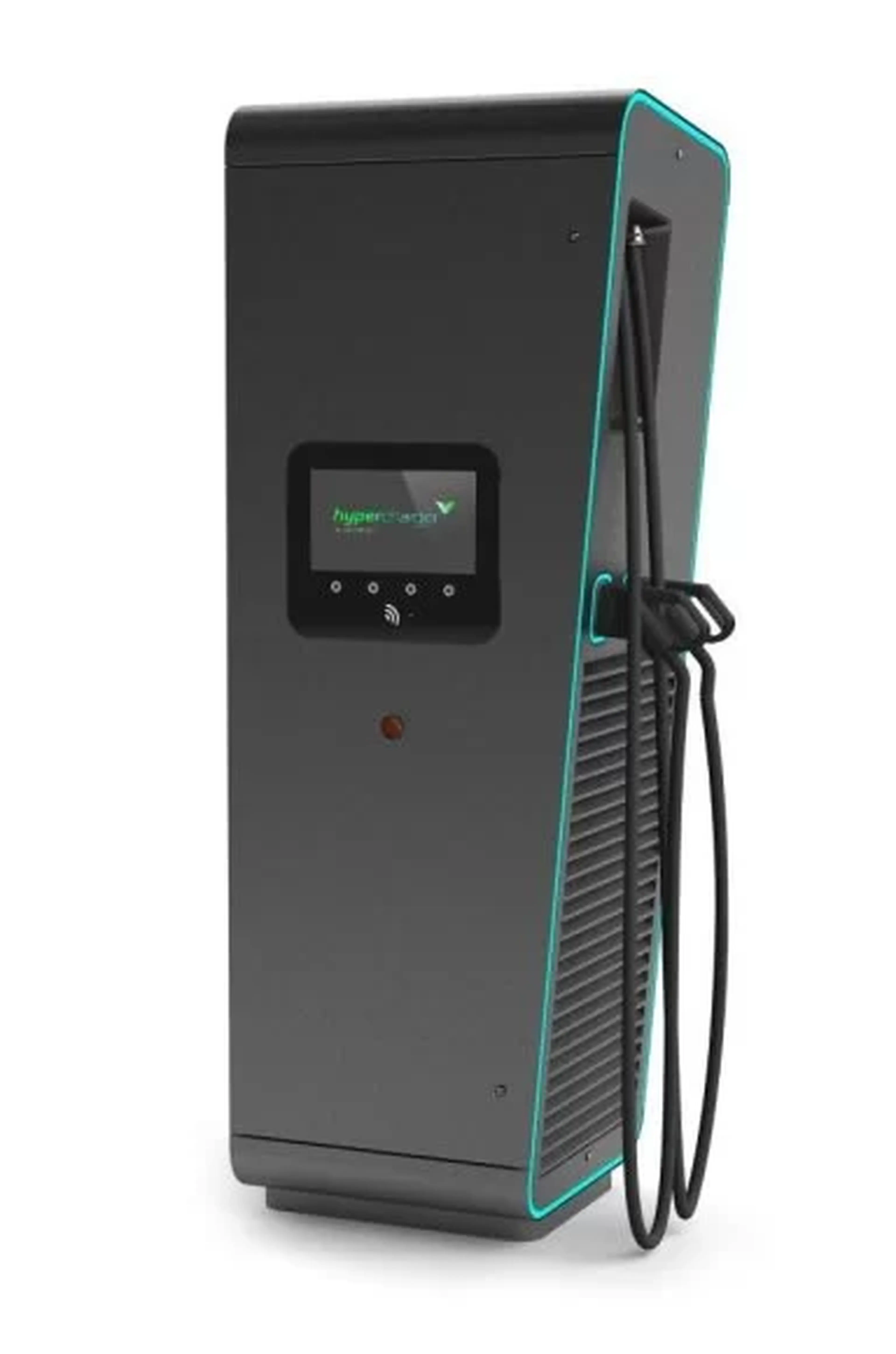 Hypercharger 200 schuin van voren met laadkabels