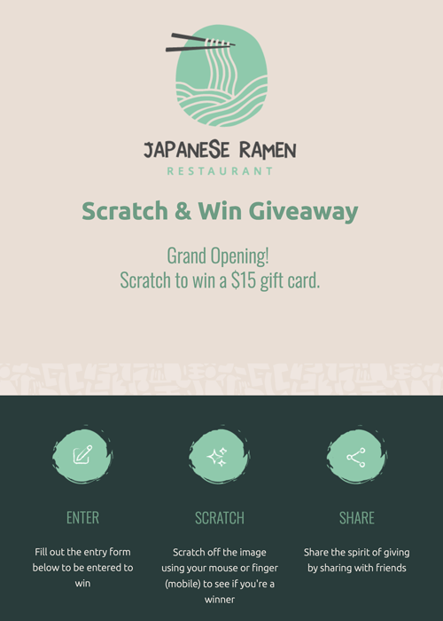 Scratch & Win Giveaway