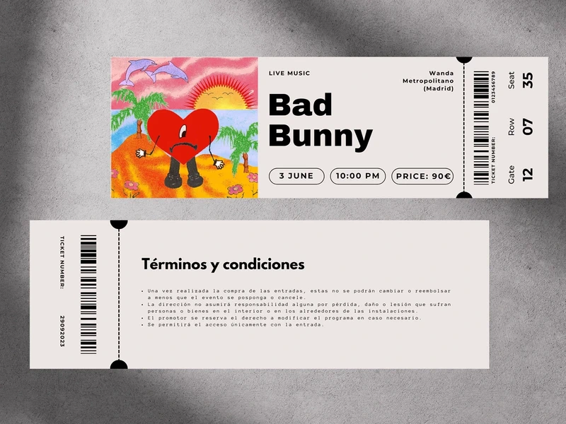 Entrada conmemorativa Bad Bunny: Un Verano Sin Ti