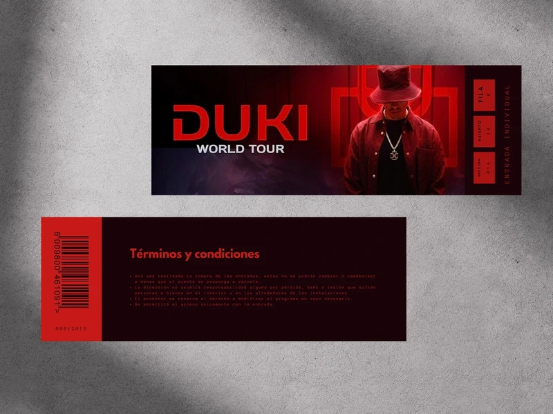 Entradas Conmemorativas Duki: Ameri Tour