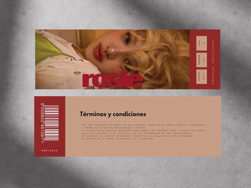 Entrada conmemorativa Rosé