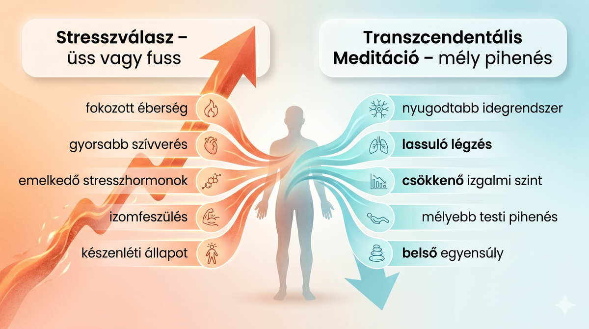 The body shifts into deep rest — in the opposite direction of the stress response