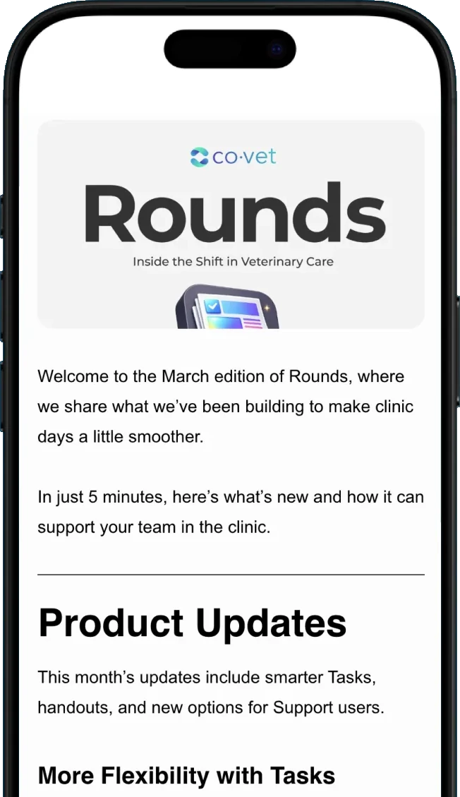 Rounds — the CoVet newsletter for veterinary teams