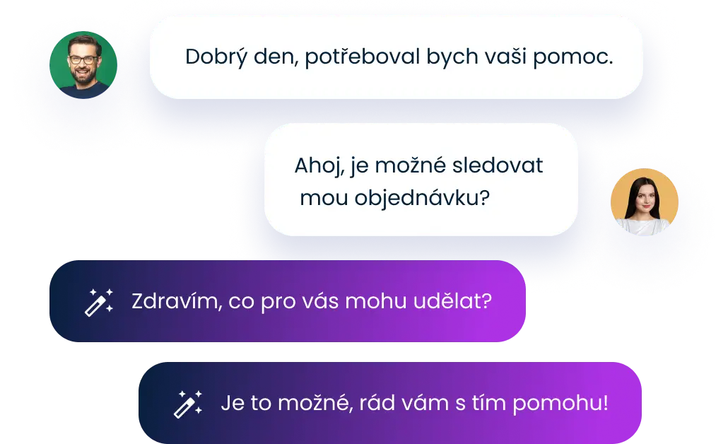 Odpovídejte několika zákazníkům najednou.