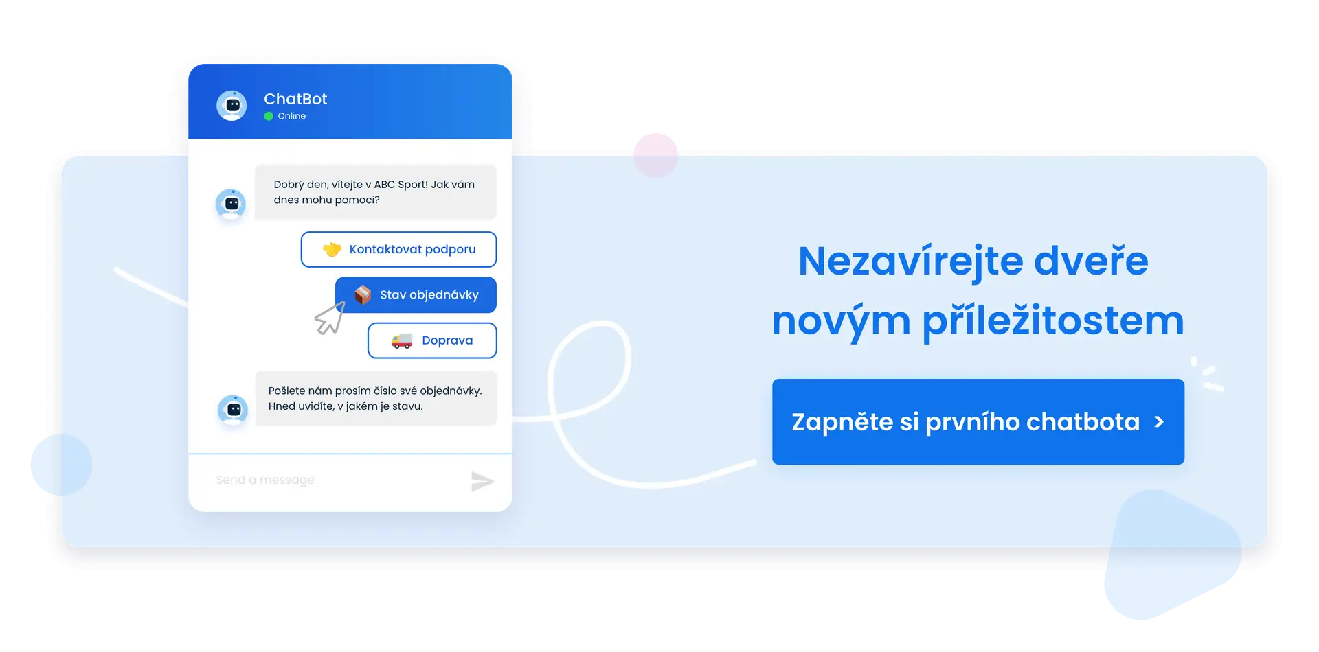 Nastavte si prvního chatbota