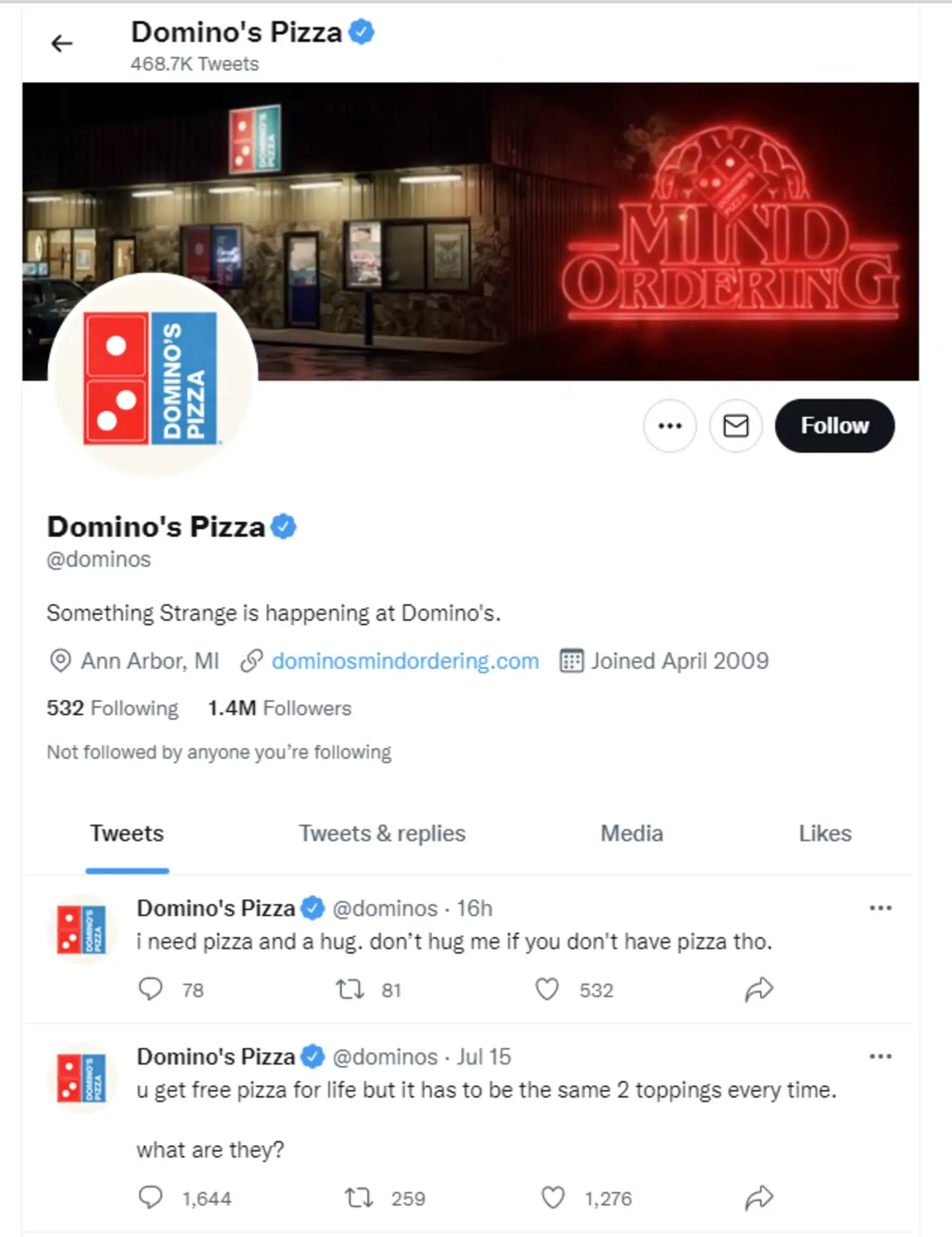 Domino's Pizza obsługa klienta