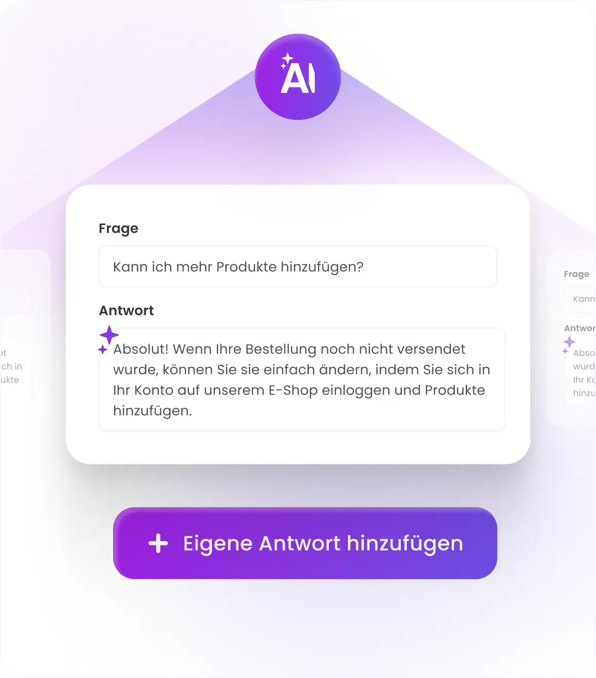 AI Shopping Assistant - Custom Question and answers