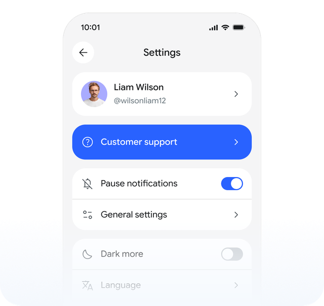 One-click contact