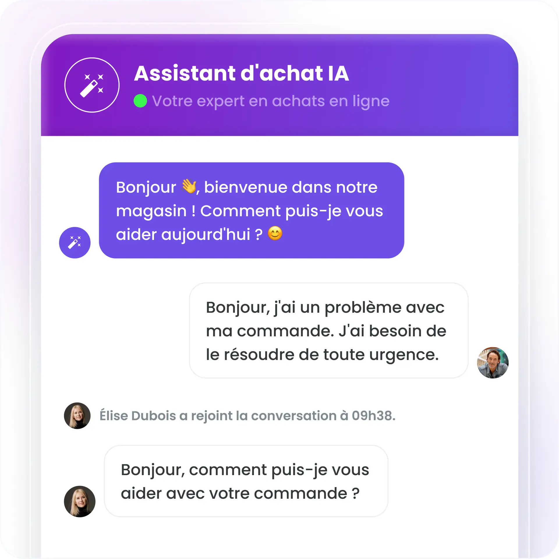 L’IA et le chat en direct main dans la main