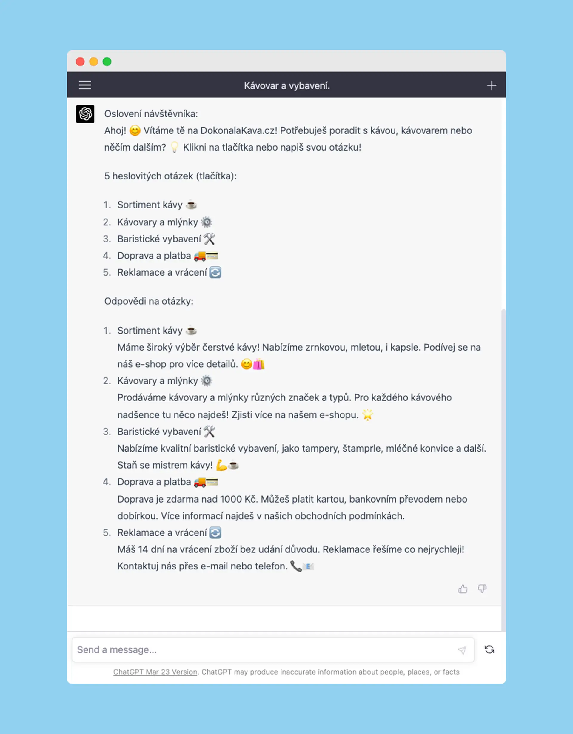 Vytvořte si svého chatbota za 10 minut pomocí ChatGPT