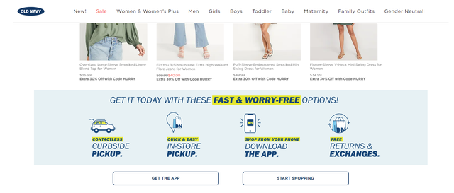 old navy customer support